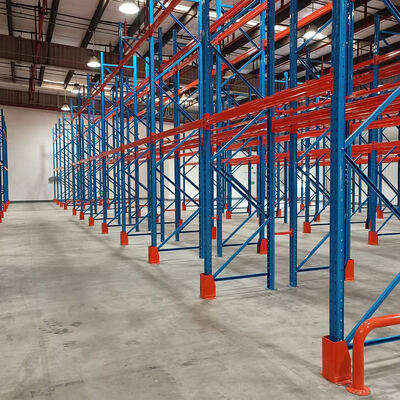 Heavy-Duty Steel Pallet Racking System, 5000kg Load Capacity, Adjustable Stackable Design | For Warehouse Storage