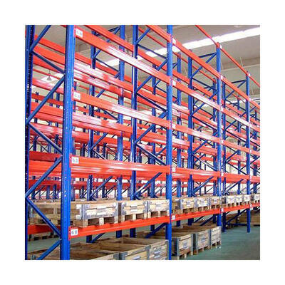 Custom Heavy-Duty 5-Level Metal Beam Pallet Storage System, Multi-Level Warehouse Shelving | For Stacking Storage