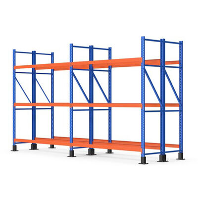 5-Level Heavy-Duty Selective Pallet Storage Racking, Anti-Corrosion Industrial Steel Warehouse Shelving