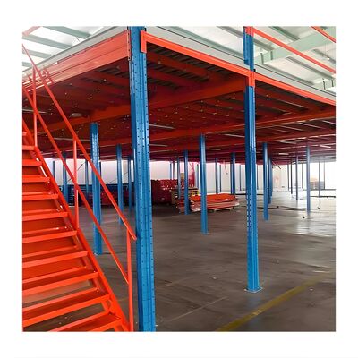 Customizable Heavy-Duty Steel Warehouse Racking with Mezzanine Platform Accessories