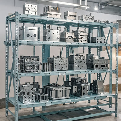 Custom Heavy-Duty 5-Level Steel Industrial Racking System with Powder Coated Finish for Warehouses, Garages and Industrial Applications