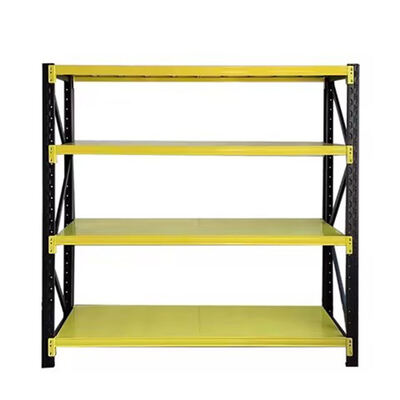 High-Quality 4-Level Medium-Duty Metal Racking, Custom Corrosion-Resistant Warehouse Racking & Stacking Racks