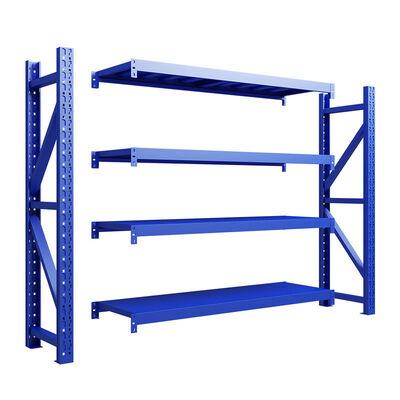 4-Level Adjustable Steel Garage Racking with Custom Powder Coating for Stacking and Storage