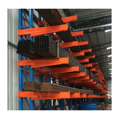 Double-Sided Heavy-Duty Cantilever Racking for Warehouse Storage, CE Certified, 1000-2000 kg Load Capacity, Plug-In Installation, Durable & Long-Lasting