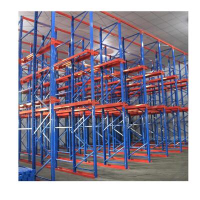High-Efficiency 5-Level Through-Type Pallet Racking, Low-Temperature Industrial Drive-In Racking with High-Efficiency Refrigeration