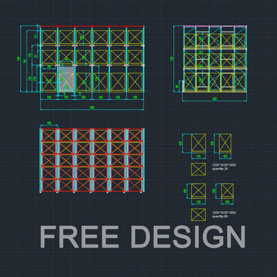 Heavy-Duty 5-Level Drive-In Racking System for Warehouses, High-Density Steel Pallet Storage Solution