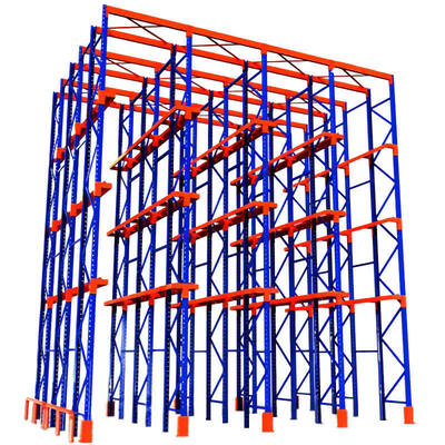 5-Level Steel Metal Pallet Racking by Professional Chinese Manufacturers, a Drive-In Racking System for Efficient Warehouse Space Utilization
