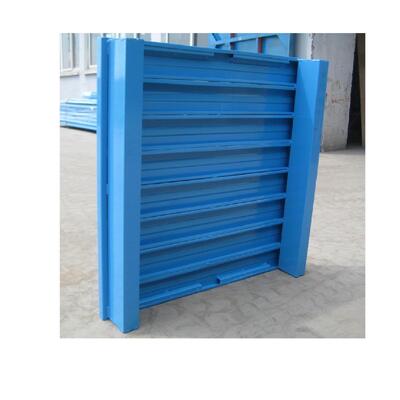 Heavy-Duty Full-Extension Steel Pallets with Blue Powder Coating, Wear-Resistant Pallets for Transporting Goods and Storage Equipment