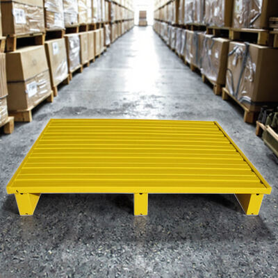 Custom Heavy-Duty Steel Pallets with High-Performance Galvanized Surface, Stackable for Warehouse Storage of Goods and Storage Equipment