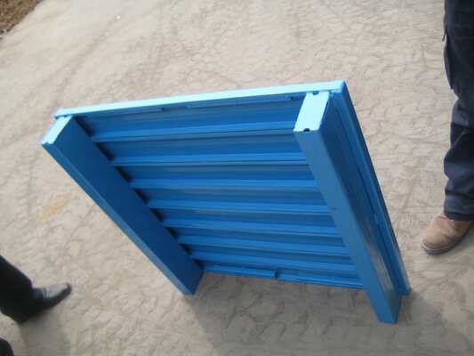 Custom Heavy-Duty Steel Pallets with High-Performance Galvanized Surface, Stackable for Warehouse Storage of Goods and Storage Equipment
