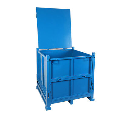 Heavy-duty foldable agricultural storage box for agricultural products and equipment storage