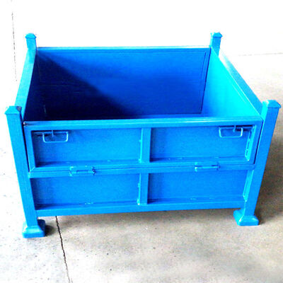 Heavy-duty foldable agricultural storage box for agricultural products and equipment storage