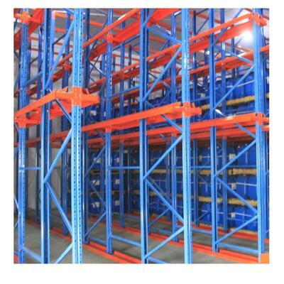 Custom Through-Type Drive-In Pallet Racking, Multi-Level Steel Industrial Storage with Special Design for a Wide Range of Applications