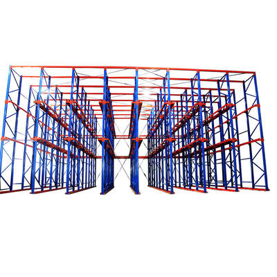 Industrial High-Density Through-Type Storage Racking, Economical with Quality Assurance, Steel Bolted Design Drive-In System