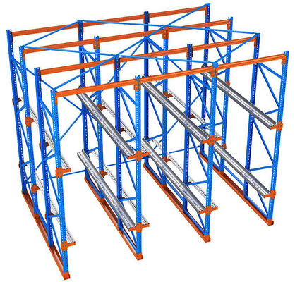 High Space Utilization 5-Level Industrial Drive-In Racking, Steel Bolted Structure & Adjustable, for Cold Storage & Food Warehouse