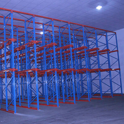 High Space Utilization 5-Level Industrial Drive-In Racking, Steel Bolted Structure & Adjustable, for Cold Storage & Food Warehouse