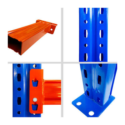 Custom Heavy-Duty 5-Level Metal Storage Rack System, Powder-Coated Beam Pallet Racking | For High-Efficiency Warehouse Storage