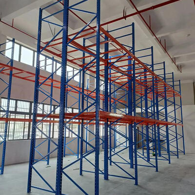 Custom Heavy-Duty 5-Level Metal Storage Rack System, Powder-Coated Beam Pallet Racking | For High-Efficiency Warehouse Storage
