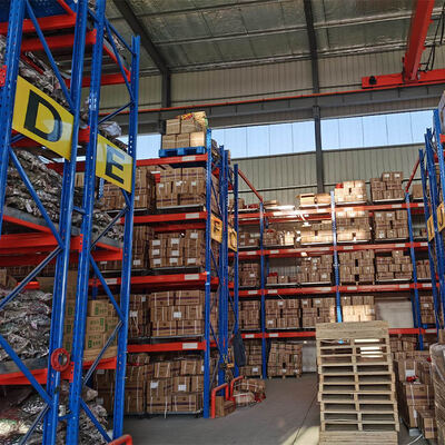 Custom Heavy-Duty 5-Level Metal Storage Rack System, Powder-Coated Beam Pallet Racking | For High-Efficiency Warehouse Storage