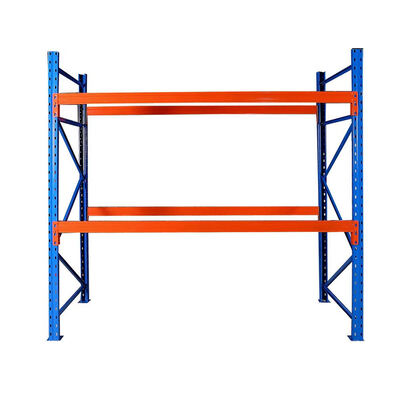 5-Level Heavy-Duty Selective Pallet Storage Racking, Anti-Corrosion Industrial Steel Warehouse Shelving