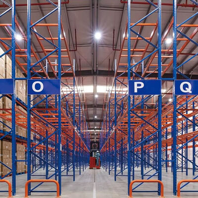 Custom Heavy-Duty Selective Pallet Racking, Industrial Steel Beam Rack, Adjustable Powder-Coated Metal Rack for Warehouse Storage