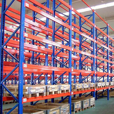 Heavy-Duty Steel Pallet Racking System, 5000kg Load Capacity, Adjustable Stackable Design | For Warehouse Storage