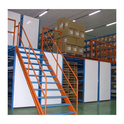 Customizable Heavy-Duty Corrosion-Resistant Warehouse Racking with 2-Level Mezzanine Structure, 300 kg/m² Load Capacity & Flexible Adjustment
