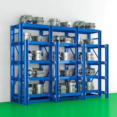 Custom Heavy-Duty Industrial Steel Racking, 5-Level Adjustable for Warehouse Storage, with Powder Coating & Bolted Structure