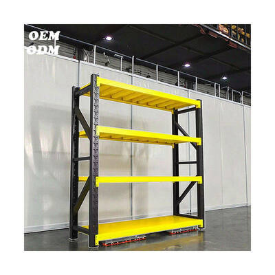 Factory Direct Sales | 4-Level Adjustable Steel Vertical Storage Racking, 300~500 kg Load Capacity, Stable Stacking Racking