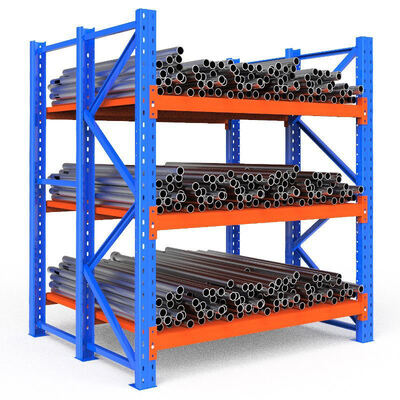 4-Level Adjustable Steel Garage Racking with Custom Powder Coating for Stacking and Storage