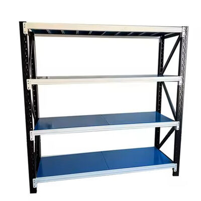 High-Quality 4-Level Medium-Duty Metal Racking, Custom Corrosion-Resistant Warehouse Racking & Stacking Racks