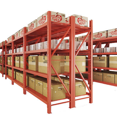 Custom Heavy-Duty Industrial Steel Racking, 5-Level Adjustable for Warehouse Storage, with Powder Coating & Bolted Structure