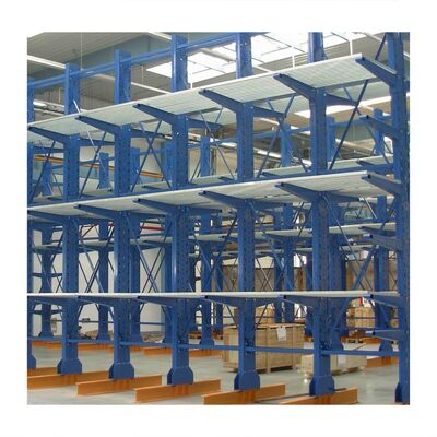 Double-Sided Heavy-Duty Cantilever Racking for Warehouse Storage, CE Certified, 1000-2000 kg Load Capacity, Plug-In Installation, Durable & Long-Lasting