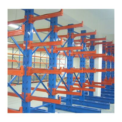 Adjustable steel arms for long material storage, with a maximum load capacity of 5000 kg
