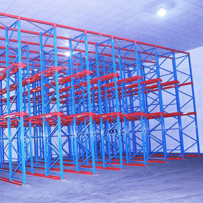 Professional Manufacturer's Easy-to-Assemble 5-Level Steel Pallet Racking, Drive-In Storage System for Industrial Warehouses