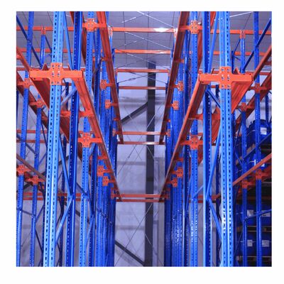 CE Certified Heavy-Duty Drive-In Racking System, Exquisite 5-Level Through-Type Warehouse Racking