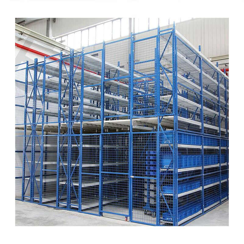 Heavy-Duty Corrosion-Resistant 2-Level Mezzanine Floor System, Customizable & Adjustable Warehouse Racking with 300 kg/m² Load Capacity