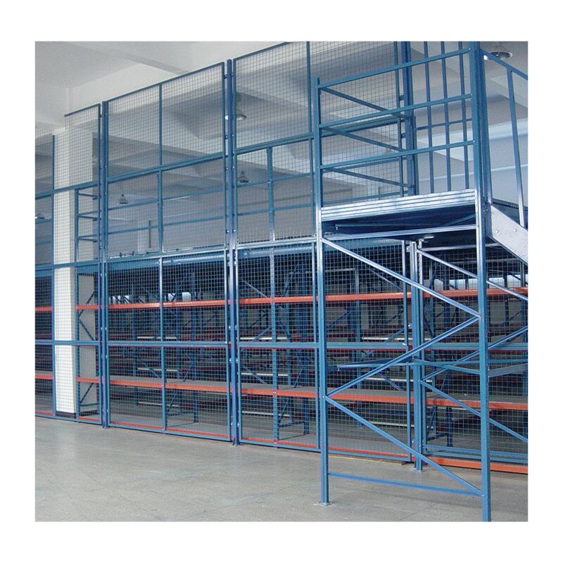 Customizable 2-Level Heavy-Duty Steel Warehouse Racking, 300 kg/m² Load Capacity, Adjustable, Rust-Proof Powder Coated, Durable for Industrial Use