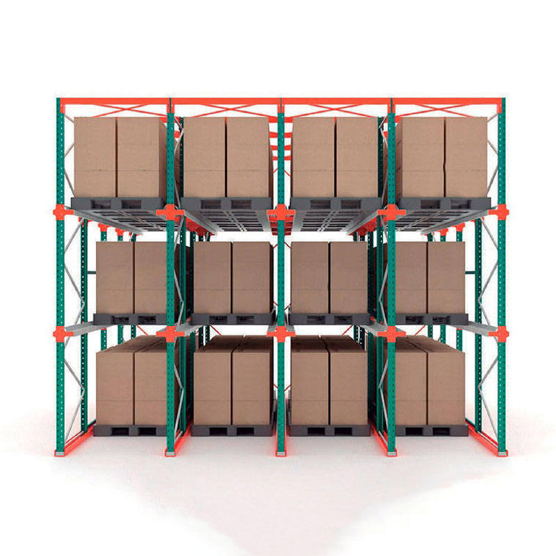 Efficient Through-Type Steel Pallet Racking System with 5-Level Drive-In Mode for Cost-Effective Storage Investment