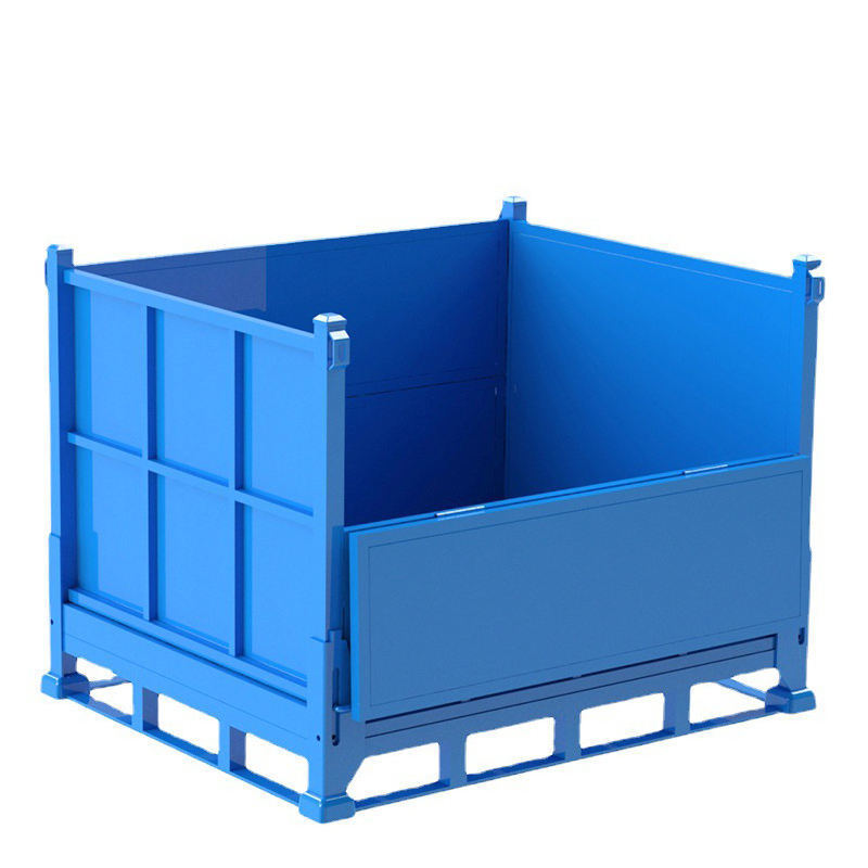 Heavy-duty foldable agricultural storage box for agricultural products and equipment storage