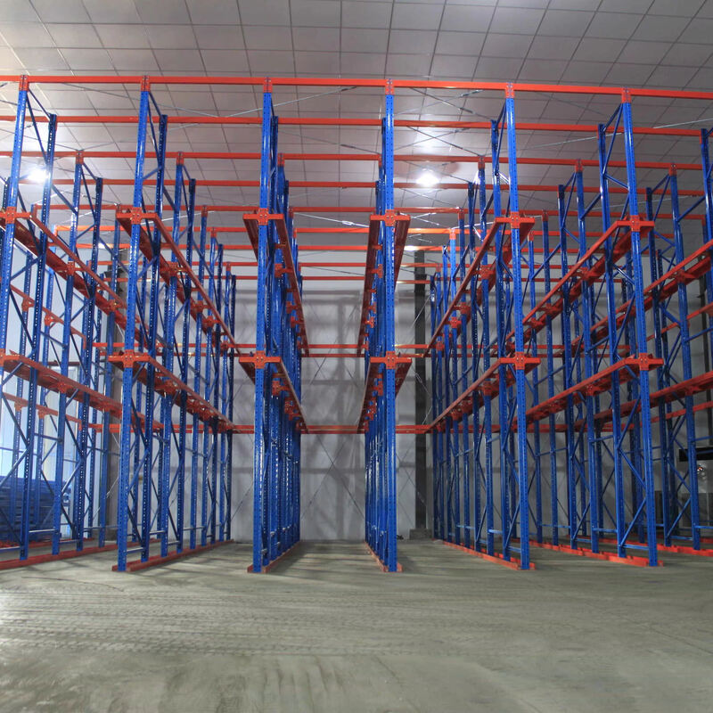 High-Quality Heavy-Duty Metal Customizable 5-Level Corrosion-Resistant Drive-In Pallet Storage Racking and Stacking Racks
