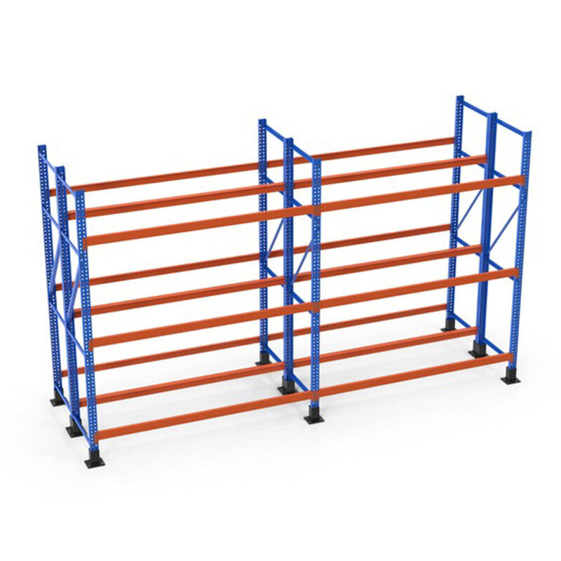 Heavy-Duty Selective Pallet Racking, 5-Level Anti-Corrosion Steel Racking for Industrial Warehouse Storage