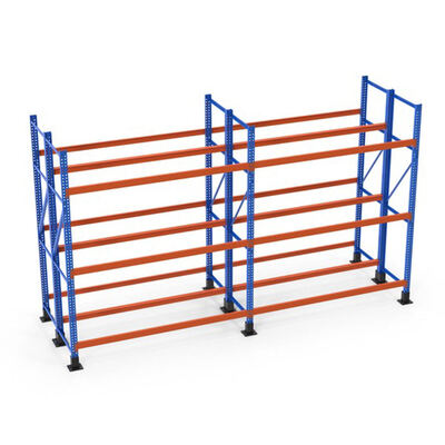 Custom Heavy-Duty Selective Pallet Racking, Industrial Steel Beam Rack, Adjustable Powder-Coated Metal Rack for Warehouse Storage