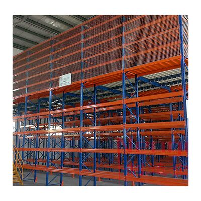 Customizable Heavy-Duty Corrosion-Resistant Steel 2-Level Mezzanine Racking – 300 kg/m² Load Capacity, Flexible Space Solution for Warehouses, Durable Storage Racking