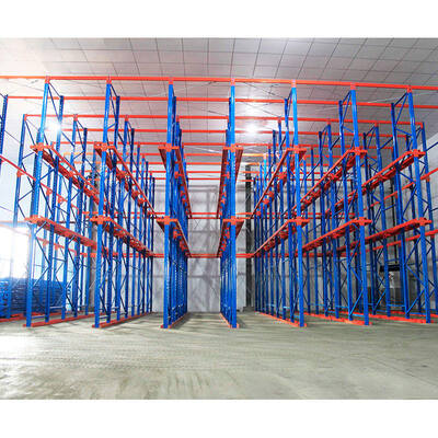 Custom Through-Type Drive-In Pallet Racking, Multi-Level Steel Industrial Storage with Special Design for a Wide Range of Applications